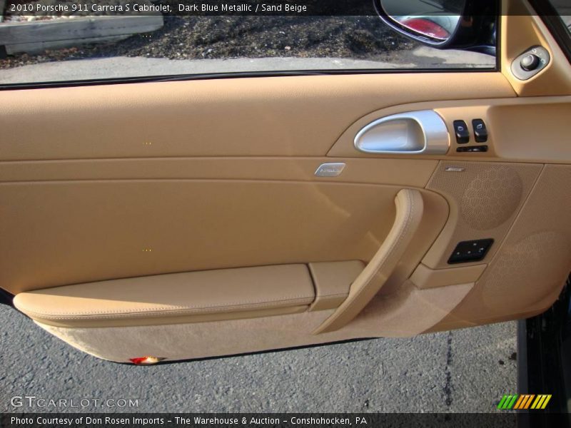 Dark Blue Metallic / Sand Beige 2010 Porsche 911 Carrera S Cabriolet