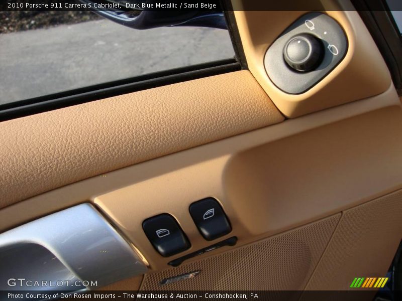 Dark Blue Metallic / Sand Beige 2010 Porsche 911 Carrera S Cabriolet