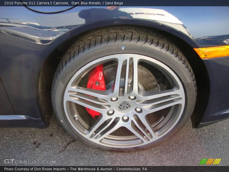 Dark Blue Metallic / Sand Beige 2010 Porsche 911 Carrera S Cabriolet