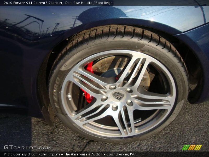 Dark Blue Metallic / Sand Beige 2010 Porsche 911 Carrera S Cabriolet