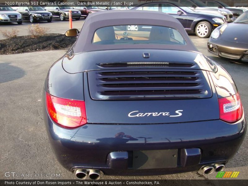 Dark Blue Metallic / Sand Beige 2010 Porsche 911 Carrera S Cabriolet