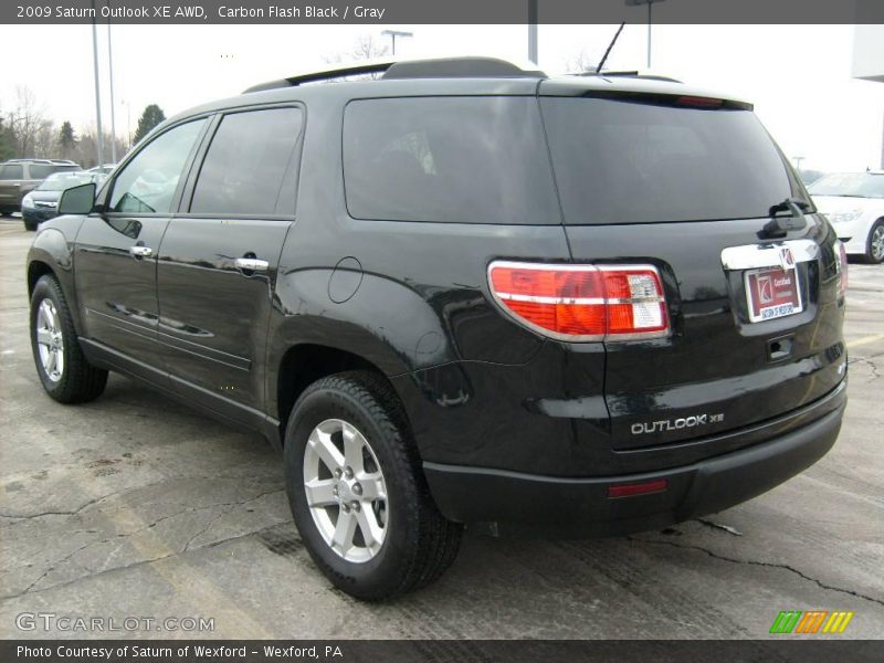 Carbon Flash Black / Gray 2009 Saturn Outlook XE AWD
