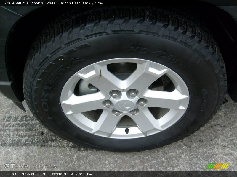 Carbon Flash Black / Gray 2009 Saturn Outlook XE AWD