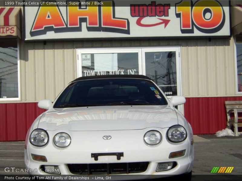 Super White / Black 1999 Toyota Celica GT Convertible