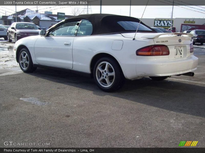 Super White / Black 1999 Toyota Celica GT Convertible