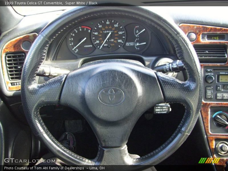 Super White / Black 1999 Toyota Celica GT Convertible