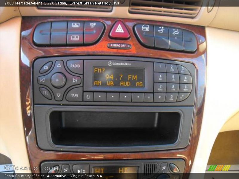 Everest Green Metallic / Java 2003 Mercedes-Benz C 320 Sedan