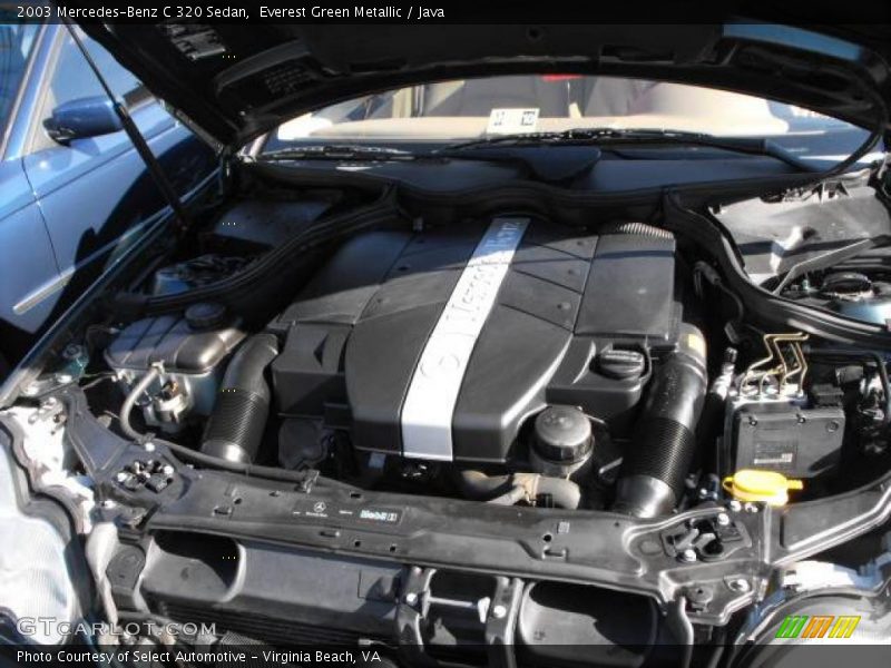 Everest Green Metallic / Java 2003 Mercedes-Benz C 320 Sedan