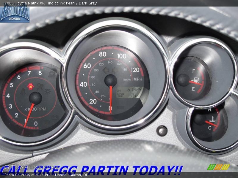 Indigo Ink Pearl / Dark Gray 2005 Toyota Matrix XR