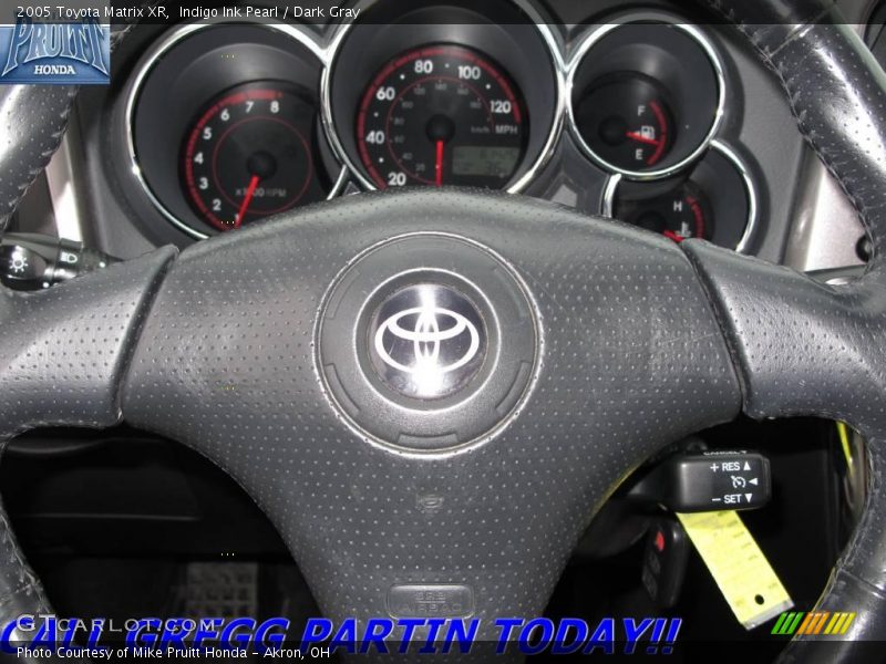 Indigo Ink Pearl / Dark Gray 2005 Toyota Matrix XR