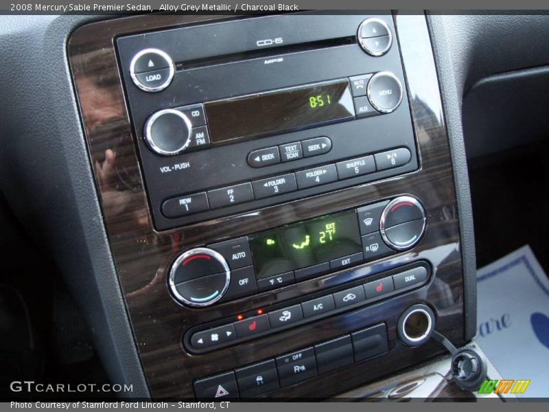 Alloy Grey Metallic / Charcoal Black 2008 Mercury Sable Premier Sedan