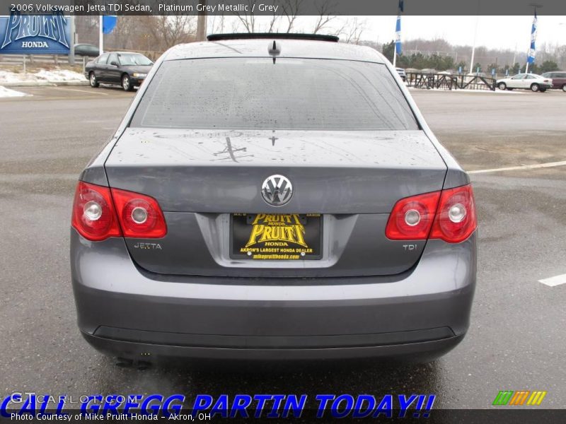 Platinum Grey Metallic / Grey 2006 Volkswagen Jetta TDI Sedan