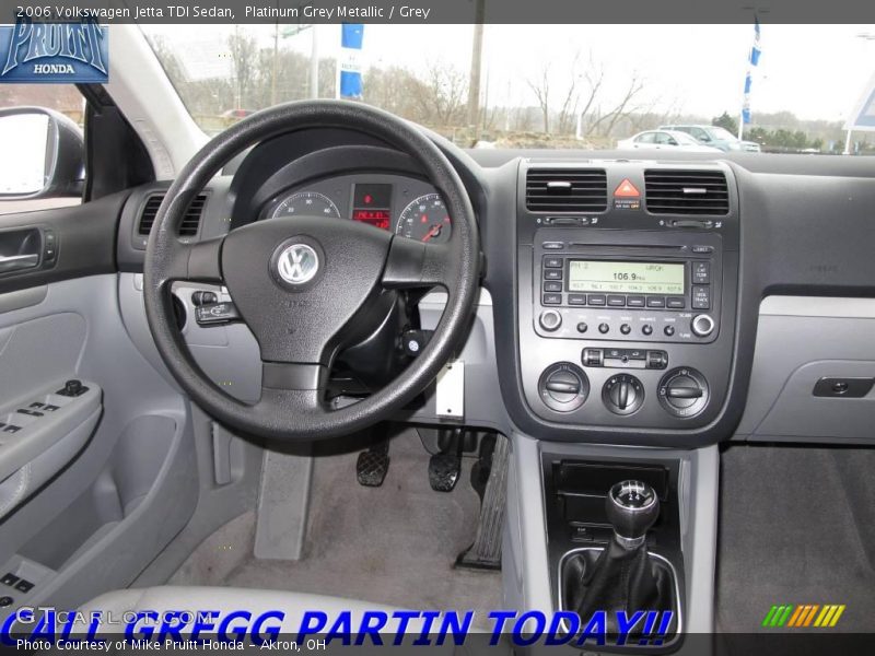Platinum Grey Metallic / Grey 2006 Volkswagen Jetta TDI Sedan