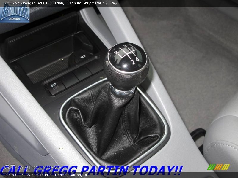 Platinum Grey Metallic / Grey 2006 Volkswagen Jetta TDI Sedan