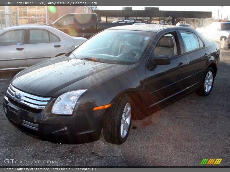 Alloy Metallic / Charcoal Black 2007 Ford Fusion SE V6