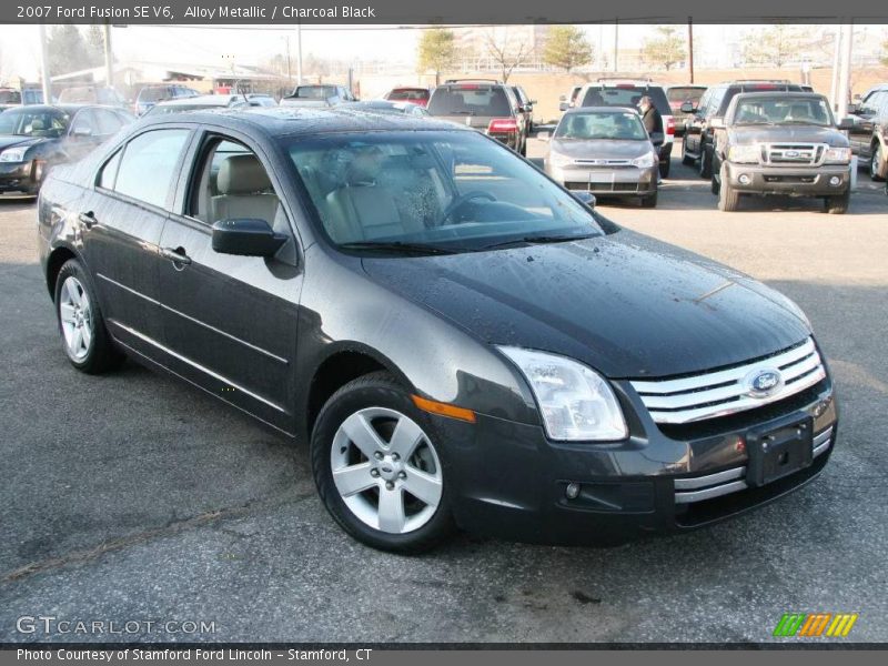 Alloy Metallic / Charcoal Black 2007 Ford Fusion SE V6