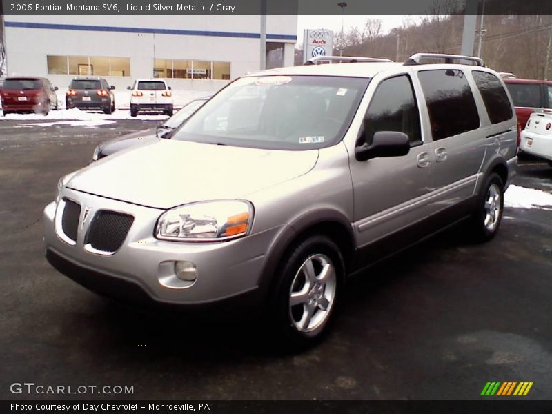 Liquid Silver Metallic / Gray 2006 Pontiac Montana SV6