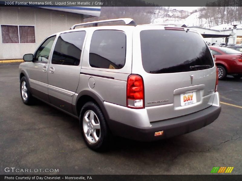 Liquid Silver Metallic / Gray 2006 Pontiac Montana SV6