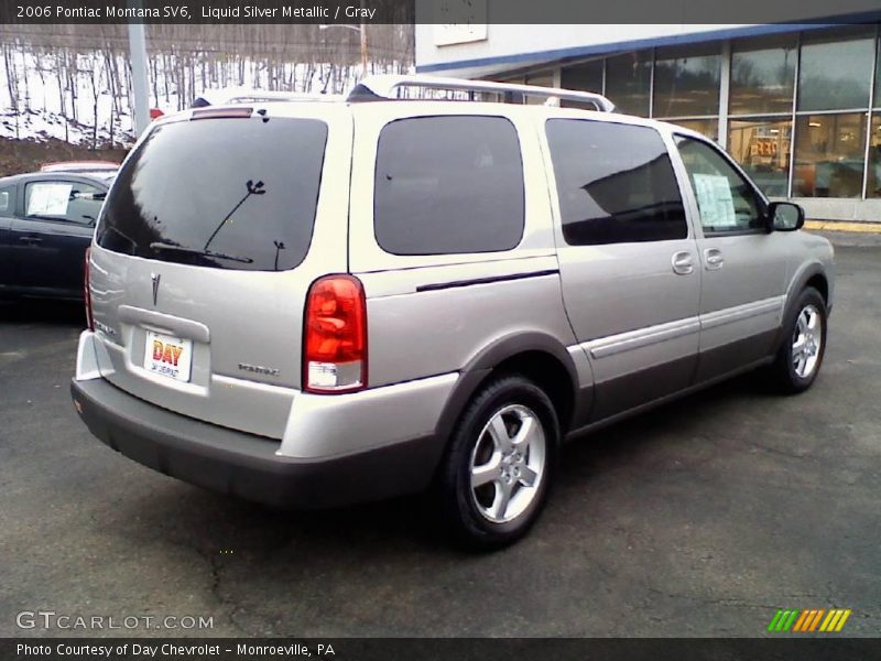 Liquid Silver Metallic / Gray 2006 Pontiac Montana SV6