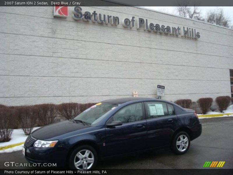 Deep Blue / Gray 2007 Saturn ION 2 Sedan