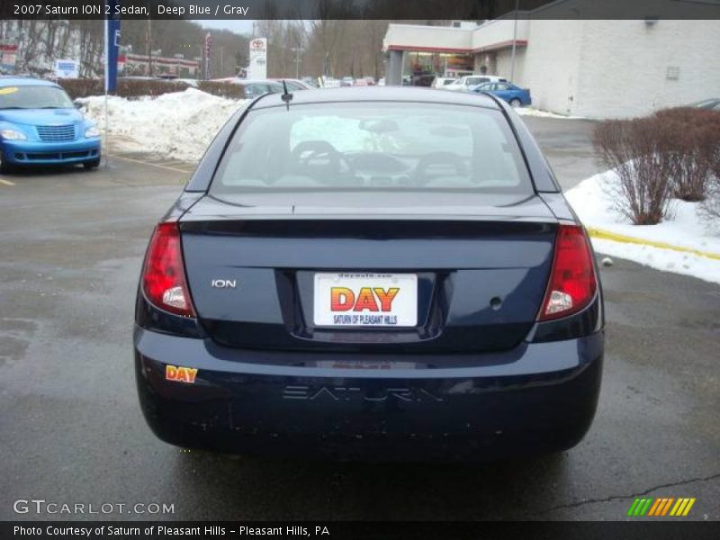 Deep Blue / Gray 2007 Saturn ION 2 Sedan