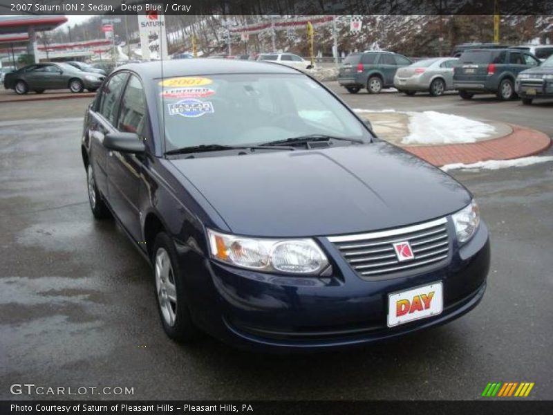 Deep Blue / Gray 2007 Saturn ION 2 Sedan