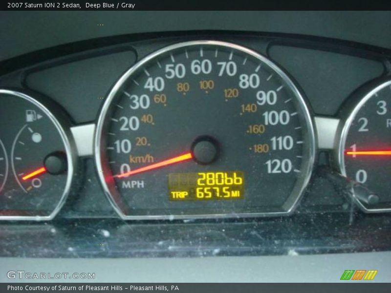Deep Blue / Gray 2007 Saturn ION 2 Sedan
