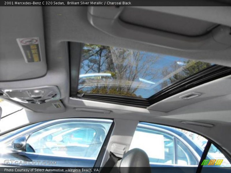 Brilliant Silver Metallic / Charcoal Black 2001 Mercedes-Benz C 320 Sedan