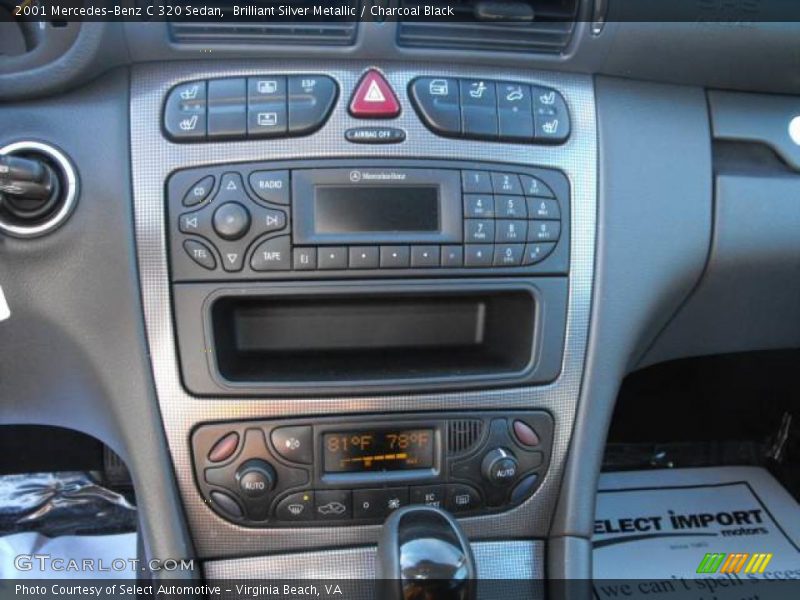 Brilliant Silver Metallic / Charcoal Black 2001 Mercedes-Benz C 320 Sedan