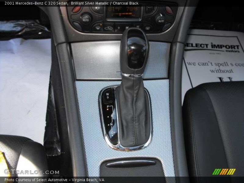Brilliant Silver Metallic / Charcoal Black 2001 Mercedes-Benz C 320 Sedan