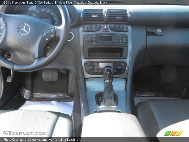 Brilliant Silver Metallic / Charcoal Black 2001 Mercedes-Benz C 320 Sedan
