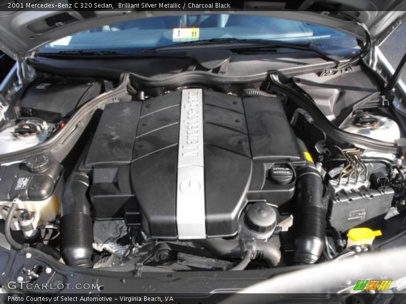 Brilliant Silver Metallic / Charcoal Black 2001 Mercedes-Benz C 320 Sedan