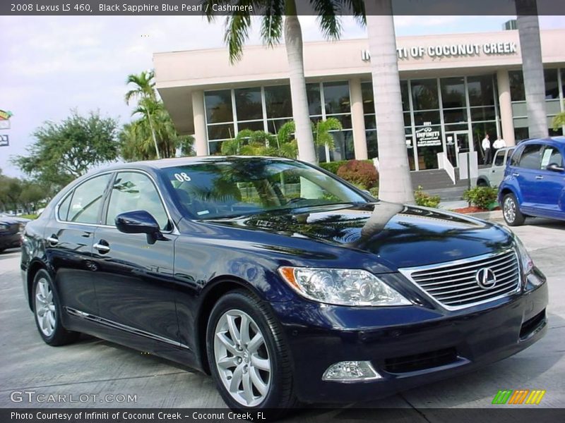 Black Sapphire Blue Pearl / Cashmere 2008 Lexus LS 460