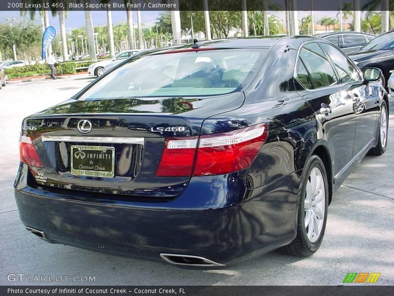 Black Sapphire Blue Pearl / Cashmere 2008 Lexus LS 460