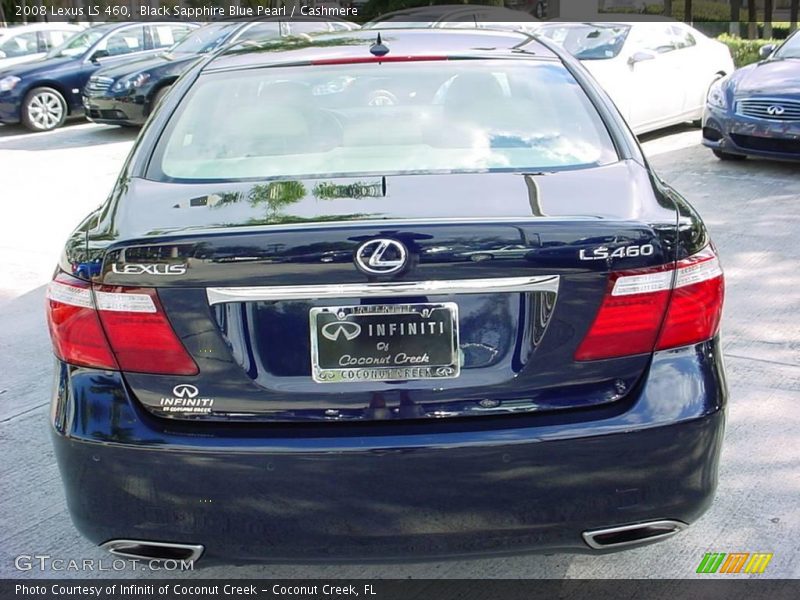 Black Sapphire Blue Pearl / Cashmere 2008 Lexus LS 460
