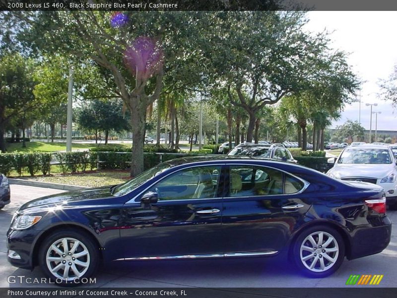 Black Sapphire Blue Pearl / Cashmere 2008 Lexus LS 460