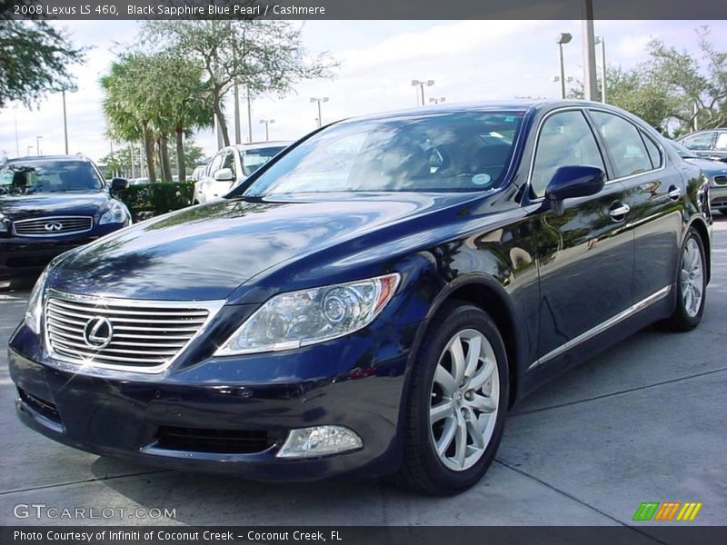 Black Sapphire Blue Pearl / Cashmere 2008 Lexus LS 460