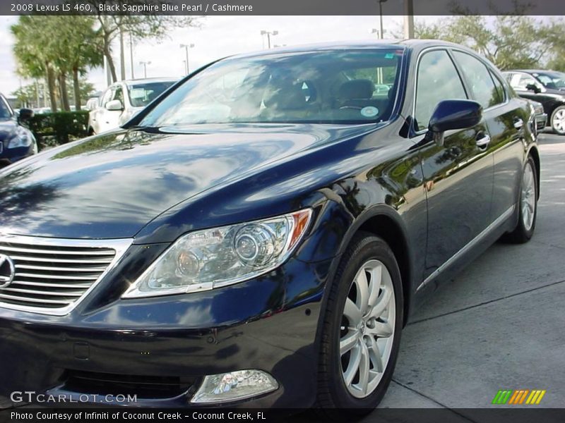 Black Sapphire Blue Pearl / Cashmere 2008 Lexus LS 460