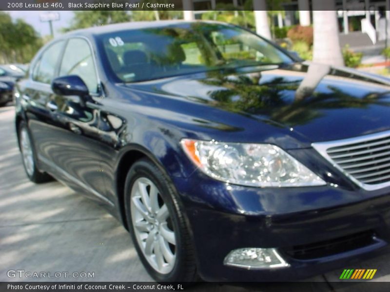Black Sapphire Blue Pearl / Cashmere 2008 Lexus LS 460