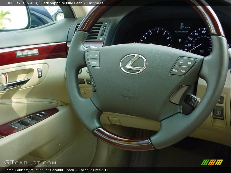 Black Sapphire Blue Pearl / Cashmere 2008 Lexus LS 460