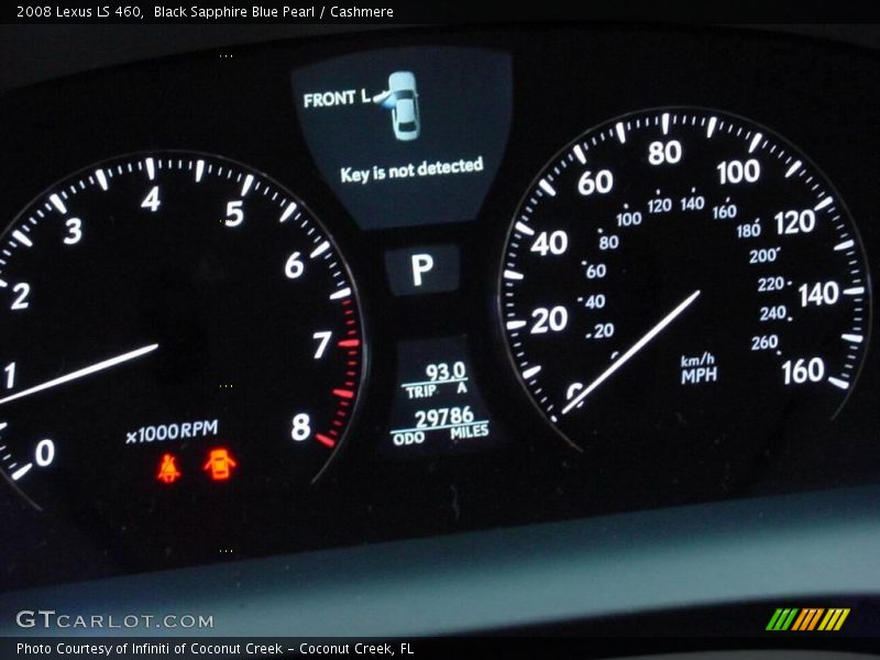 Black Sapphire Blue Pearl / Cashmere 2008 Lexus LS 460