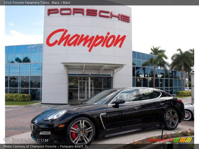Black / Black 2010 Porsche Panamera Turbo