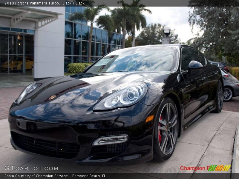 Black / Black 2010 Porsche Panamera Turbo