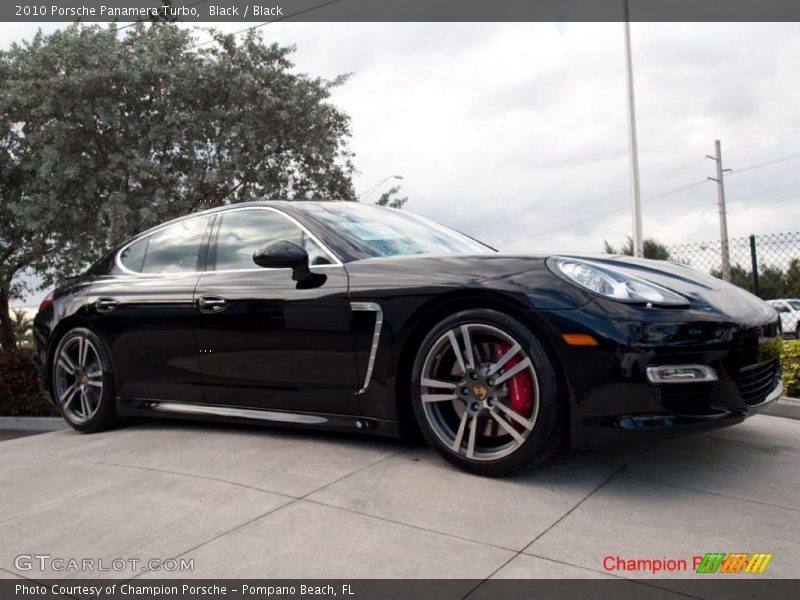 Black / Black 2010 Porsche Panamera Turbo