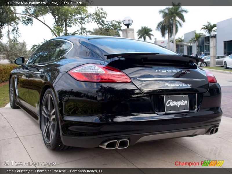 Black / Black 2010 Porsche Panamera Turbo