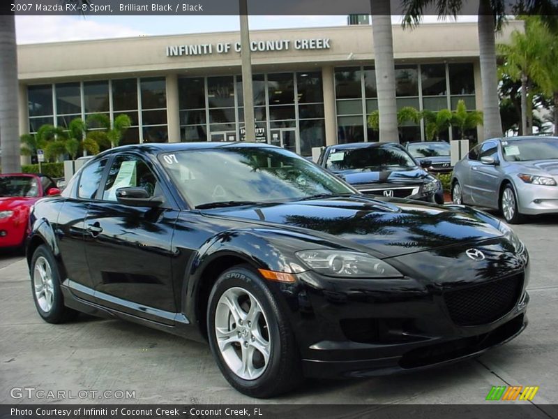 Brilliant Black / Black 2007 Mazda RX-8 Sport