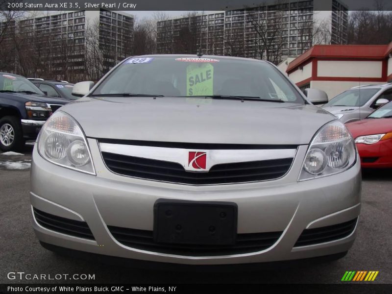 Silver Pearl / Gray 2008 Saturn Aura XE 3.5