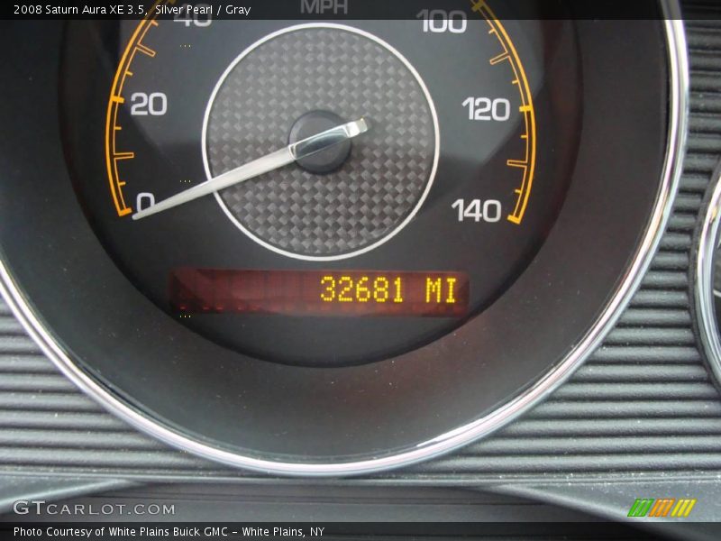 Silver Pearl / Gray 2008 Saturn Aura XE 3.5