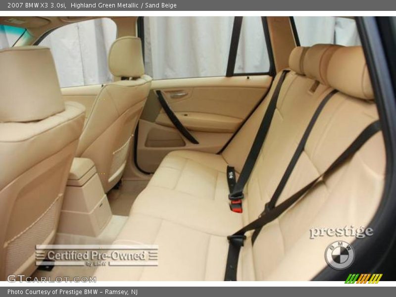 Highland Green Metallic / Sand Beige 2007 BMW X3 3.0si