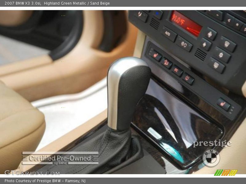 Highland Green Metallic / Sand Beige 2007 BMW X3 3.0si